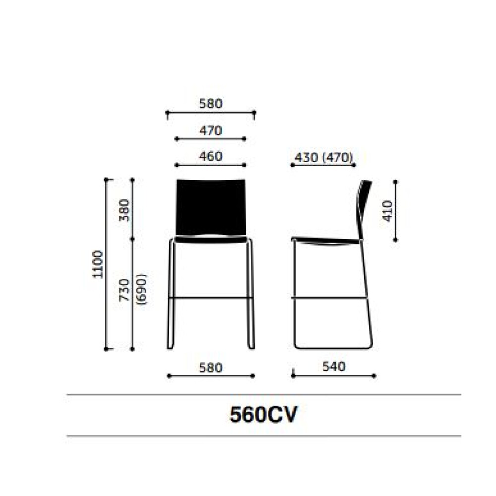 Barová židle ARIZ 560CV