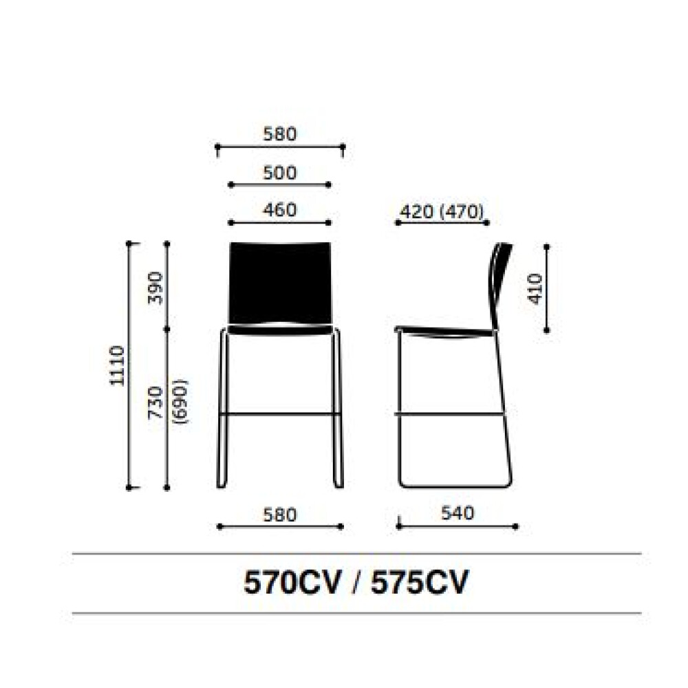Barová židle ARIZ 570CV
