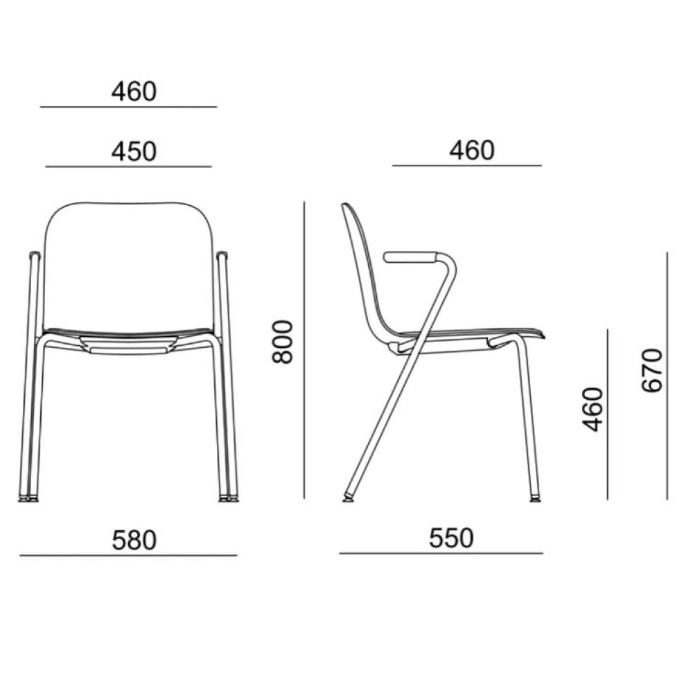 Čalouněná židle LAMBDA LA 4004.090