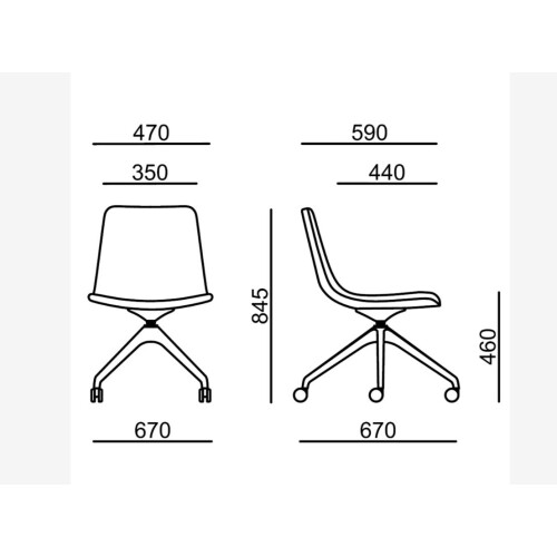 Designová židle EDGE 4201.18