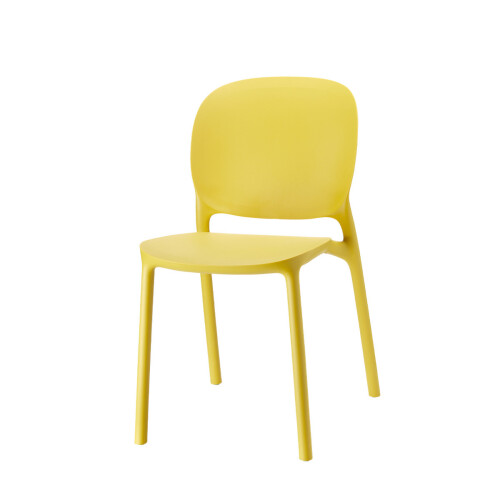 plastová židle HUG mustard yellow