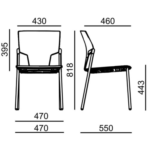 Konferenční židle KVADRATO 131