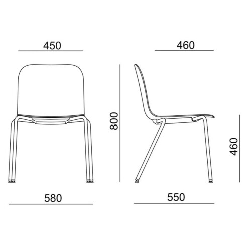 Čalouněná židle LAMBDA LA 4004.090