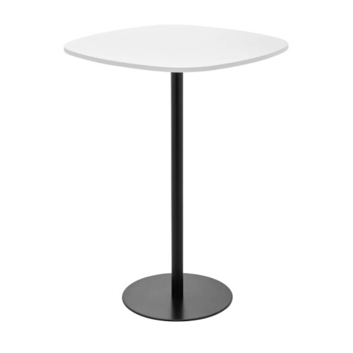 Stolek TABLE TA B - výška podnože 760 mm, zaoblená čtvercová deska stolu